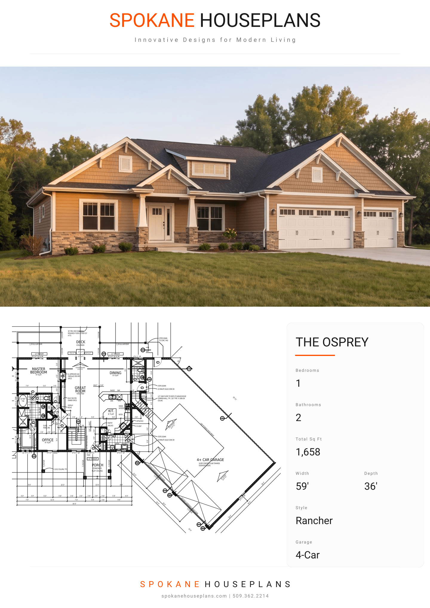 THE OSPREY plan flyer