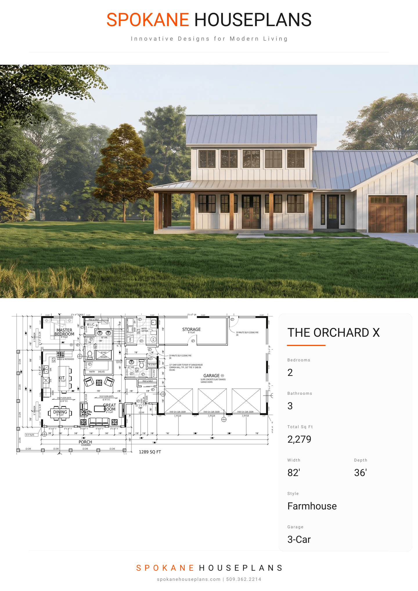 THE ORCHARD X plan flyer
