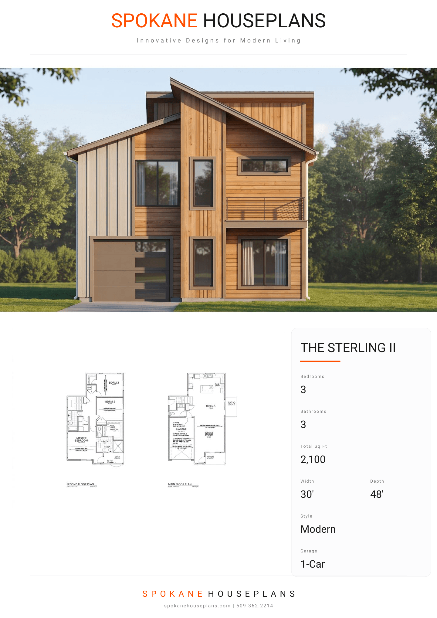 THE STERLING II plan flyer