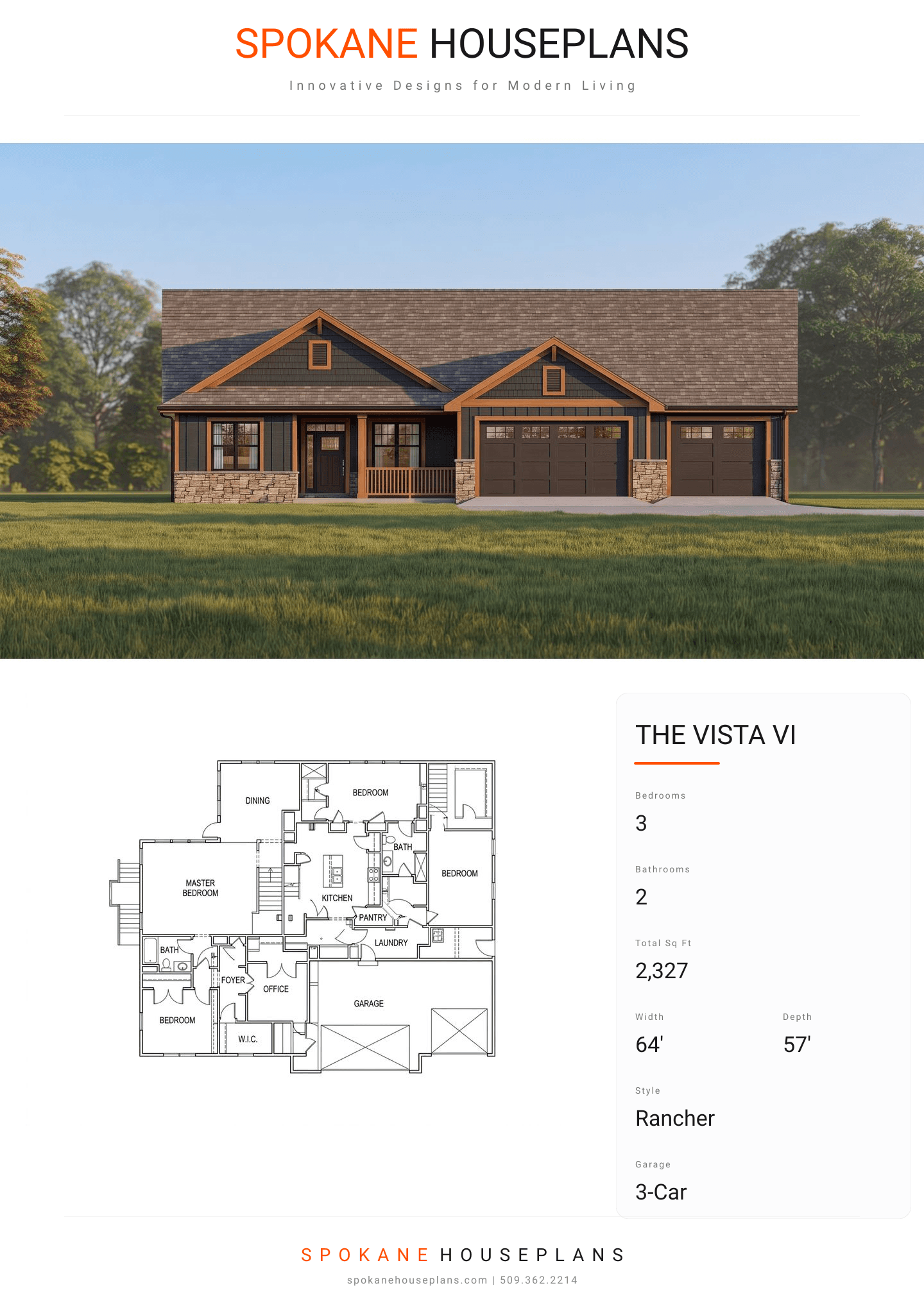 THE VISTA VI plan flyer