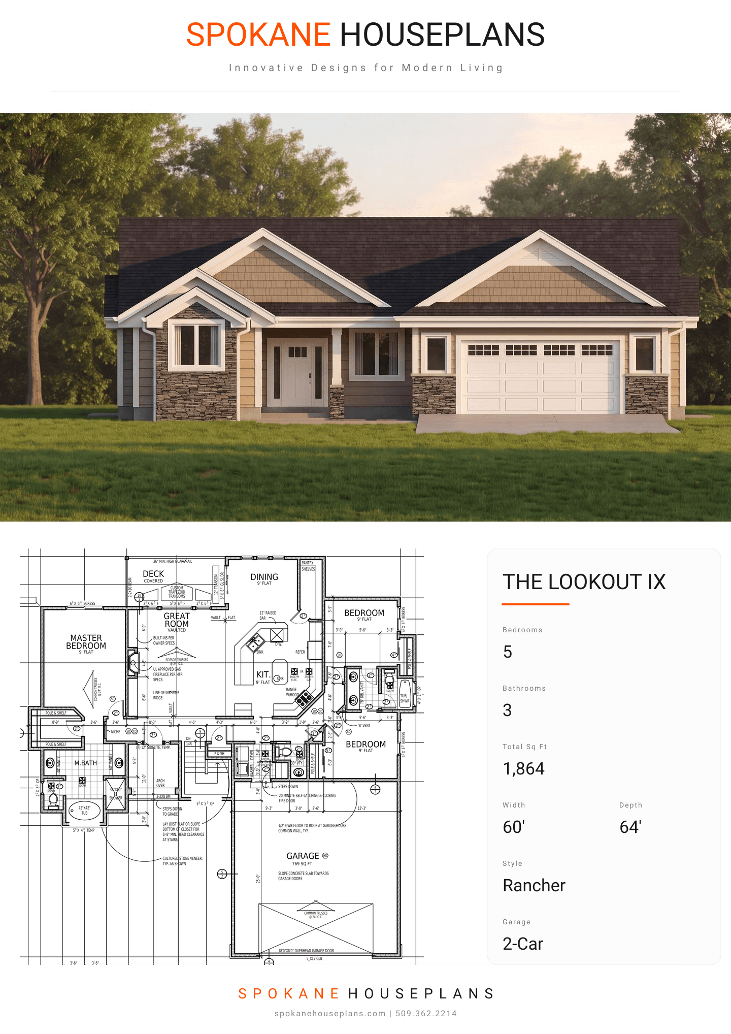 THE LOOKOUT IX plan flyer