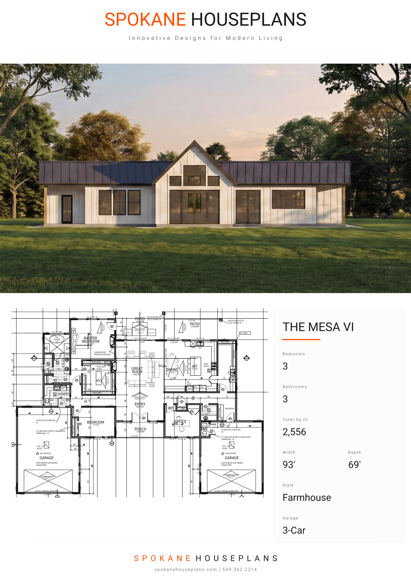 THE MESA VI plan flyer