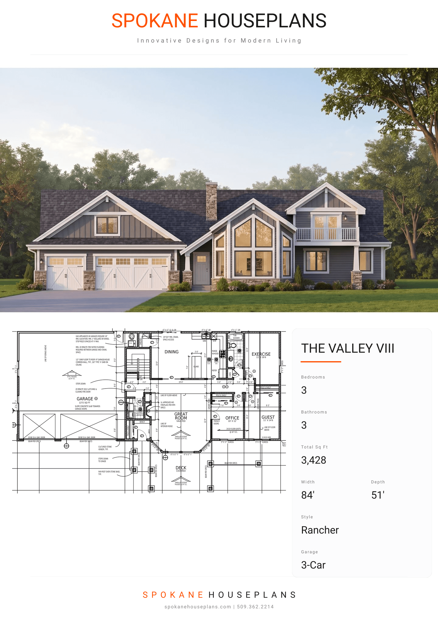 THE VALLEY VIII plan flyer