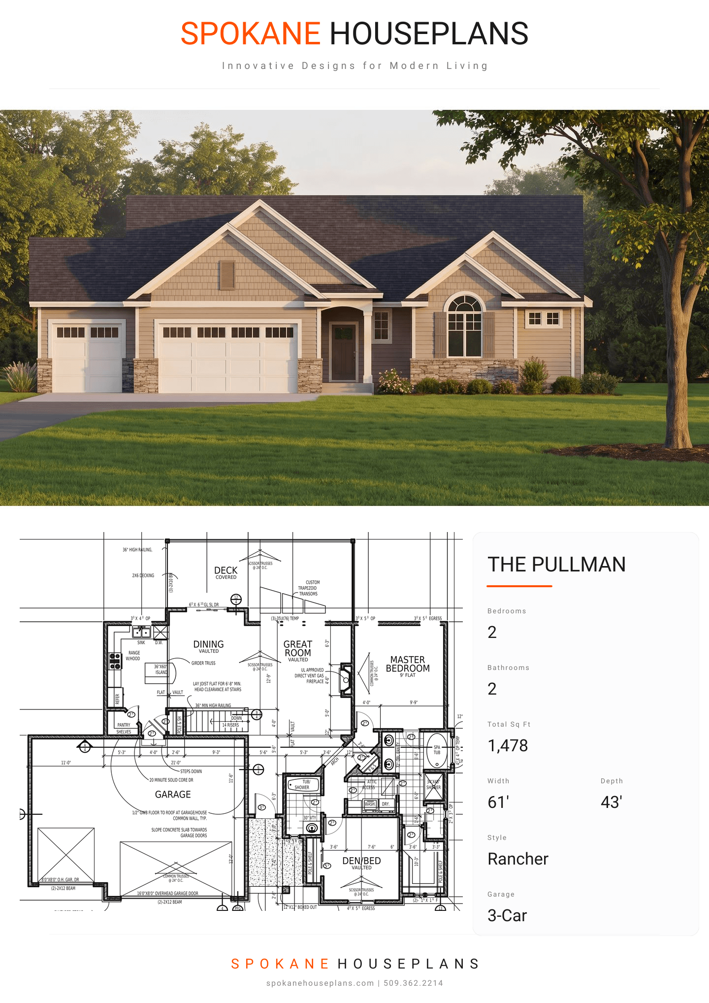 THE PULLMAN plan flyer