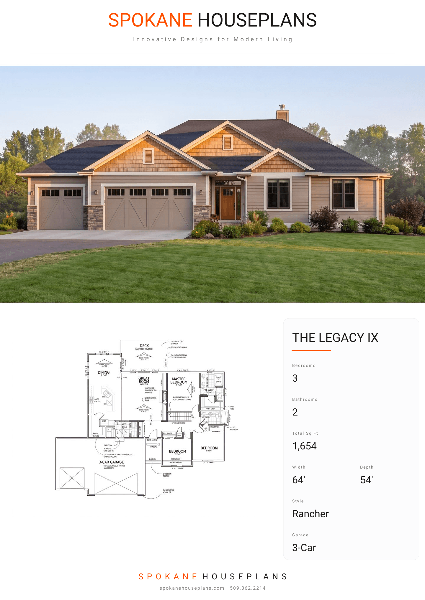 THE LEGACY IX plan flyer