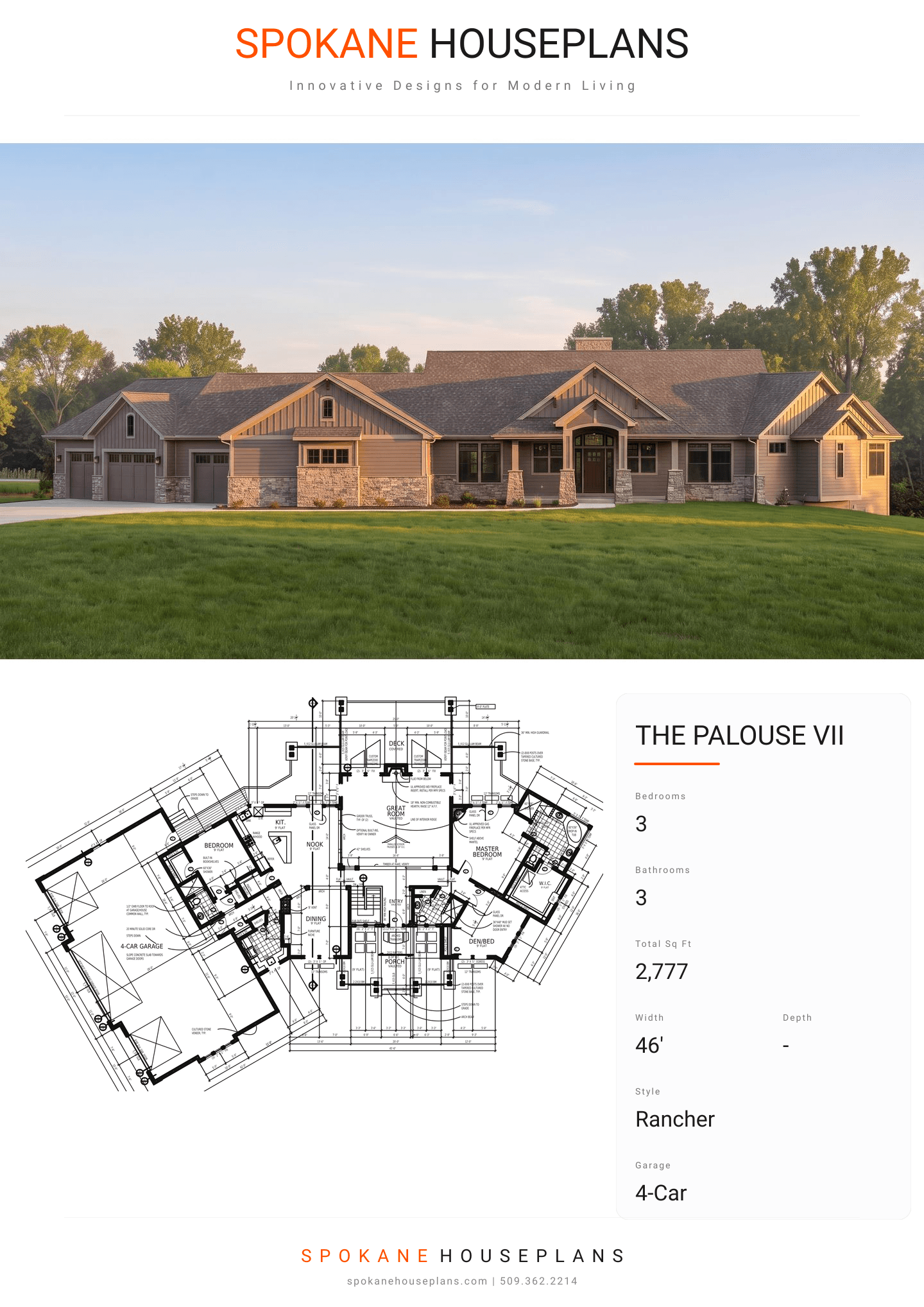 THE PALOUSE VII plan flyer
