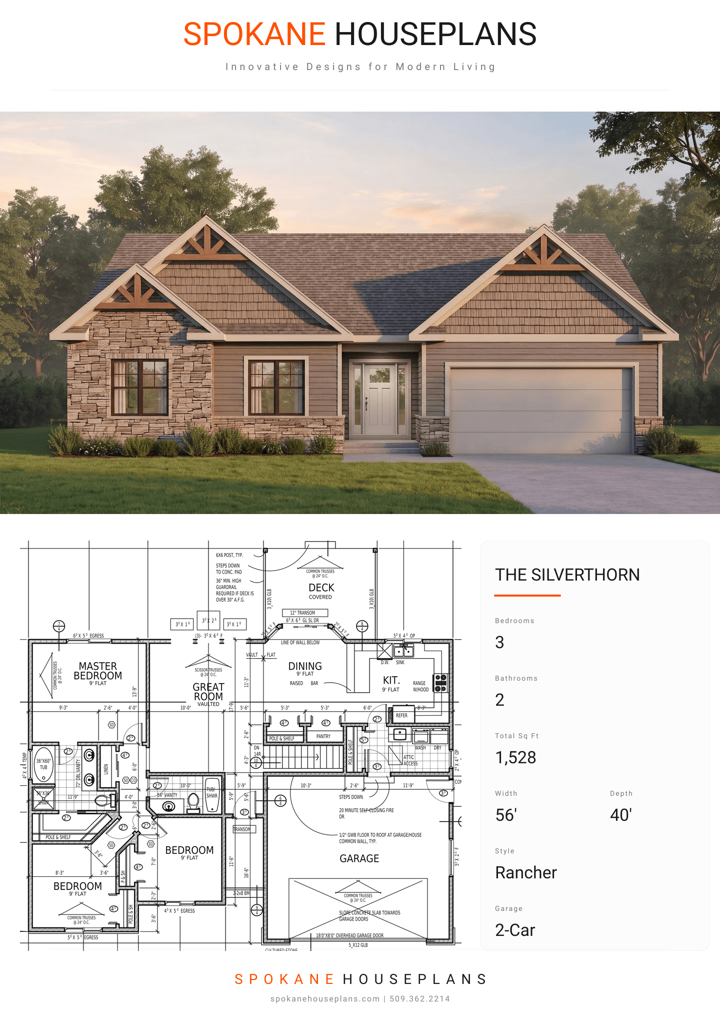 THE SILVERTHORN plan flyer