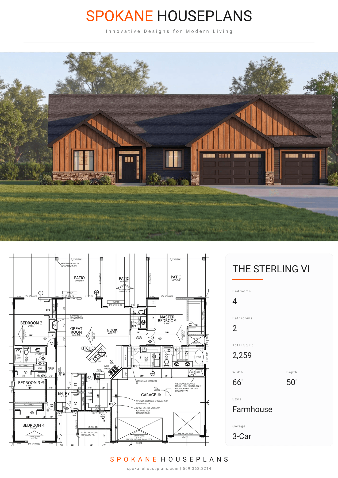 THE STERLING VI plan flyer