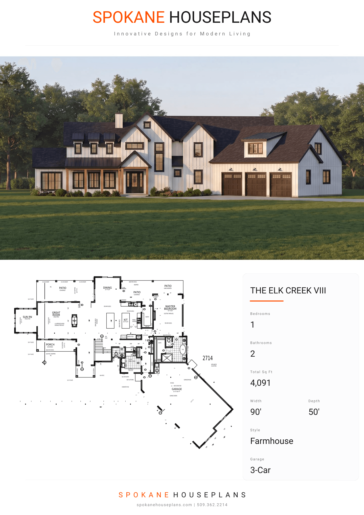 THE ELK CREEK VIII plan flyer