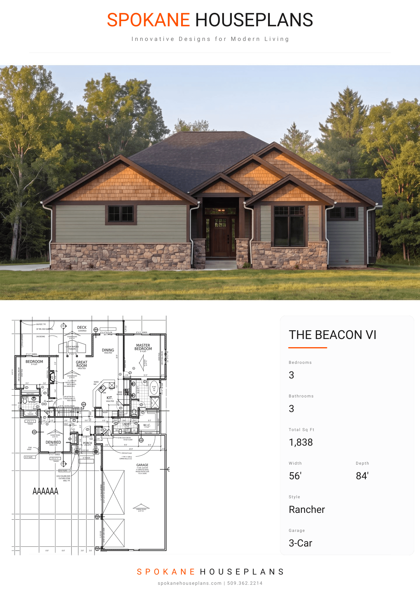 THE BEACON VI plan flyer