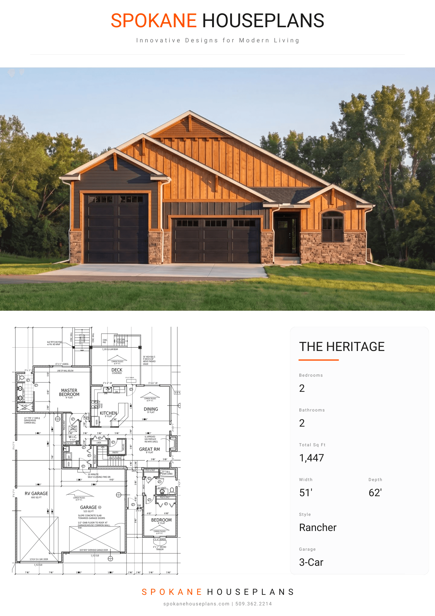 THE HERITAGE plan flyer