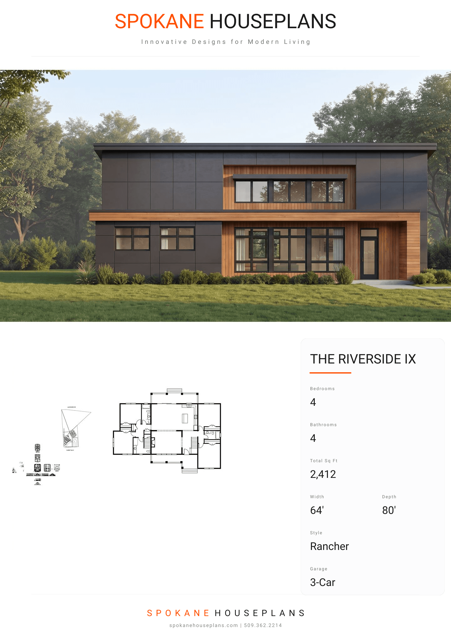 THE RIVERSIDE IX plan flyer