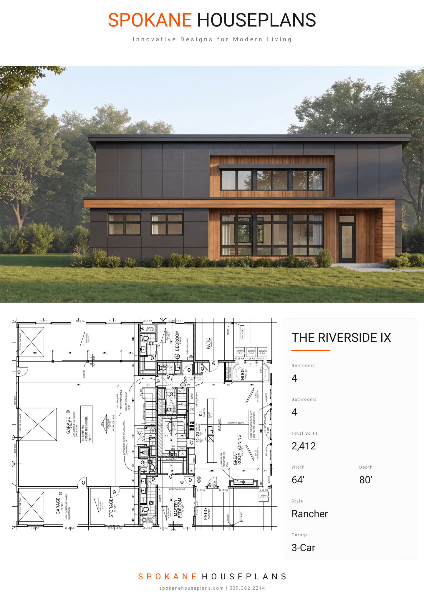 THE RIVERSIDE IX plan flyer