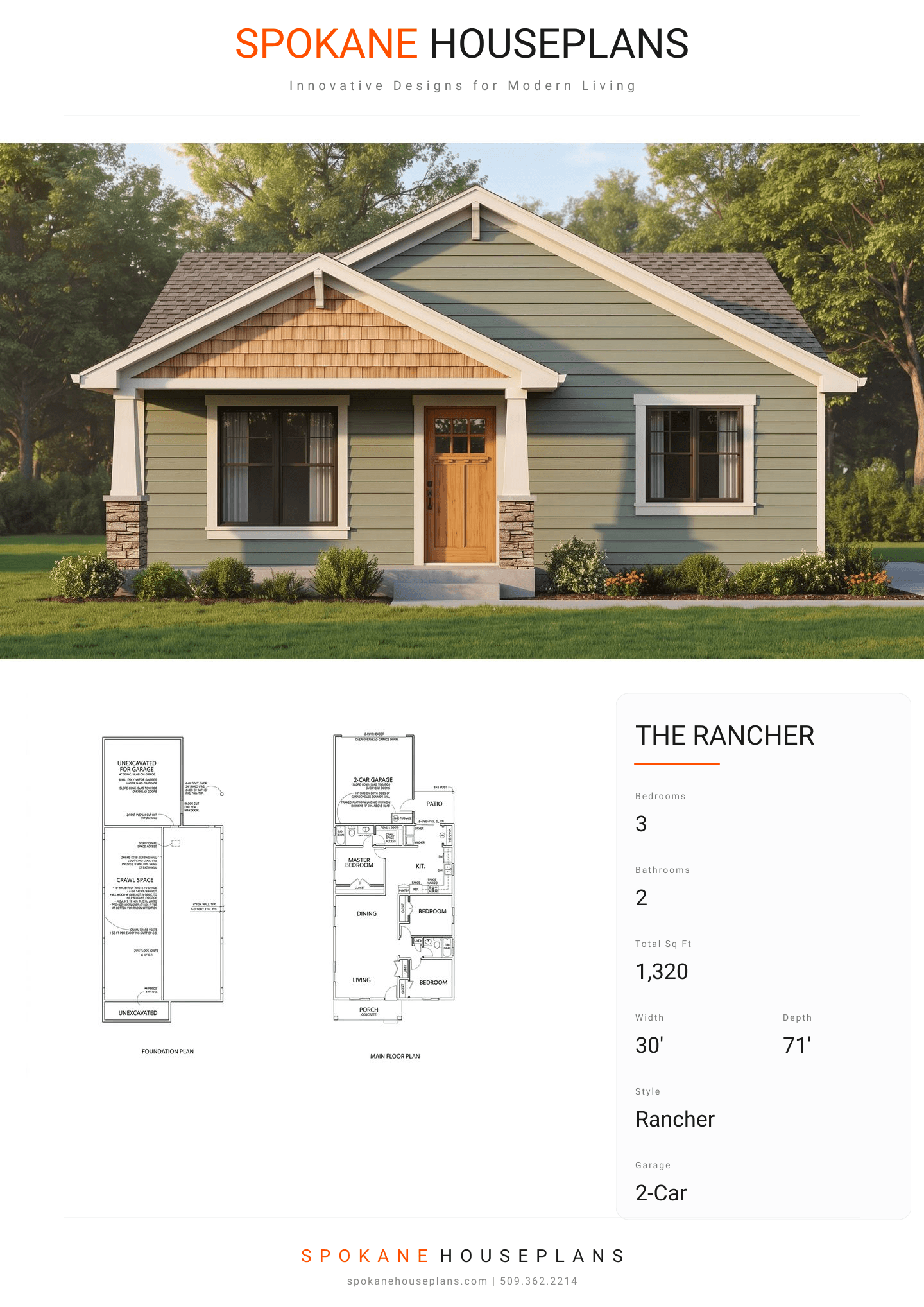THE RANCHER plan flyer