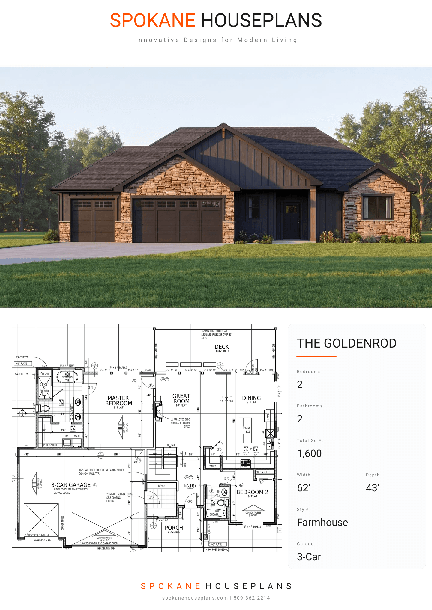 THE GOLDENROD plan flyer