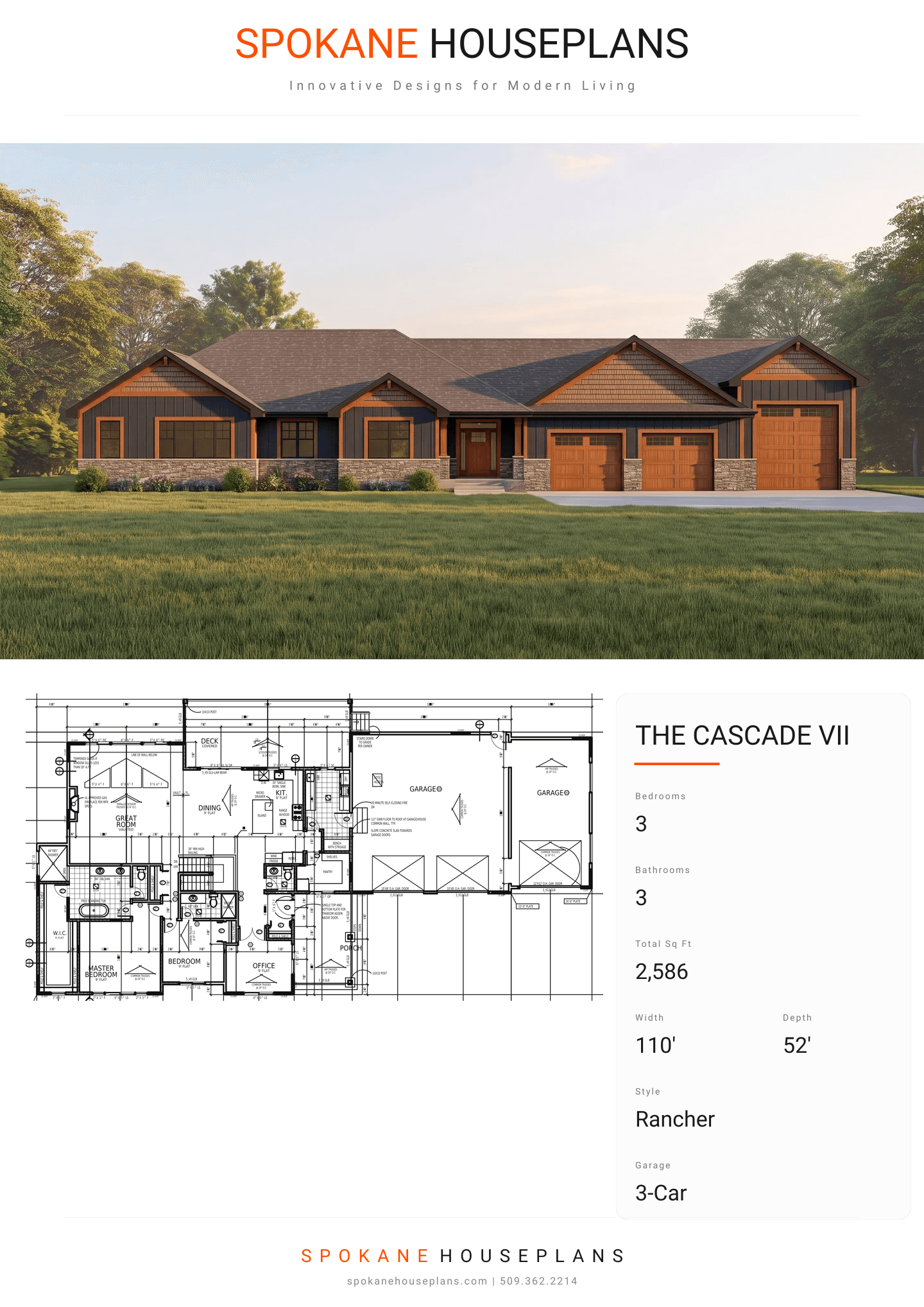 THE CASCADE VII plan flyer