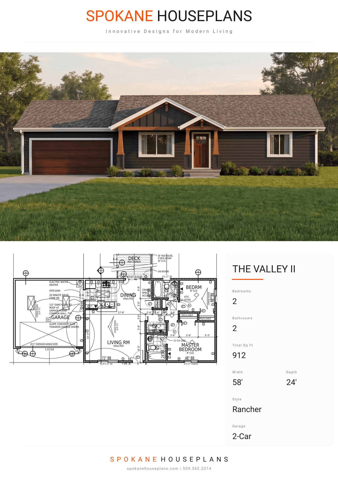 THE VALLEY II plan flyer