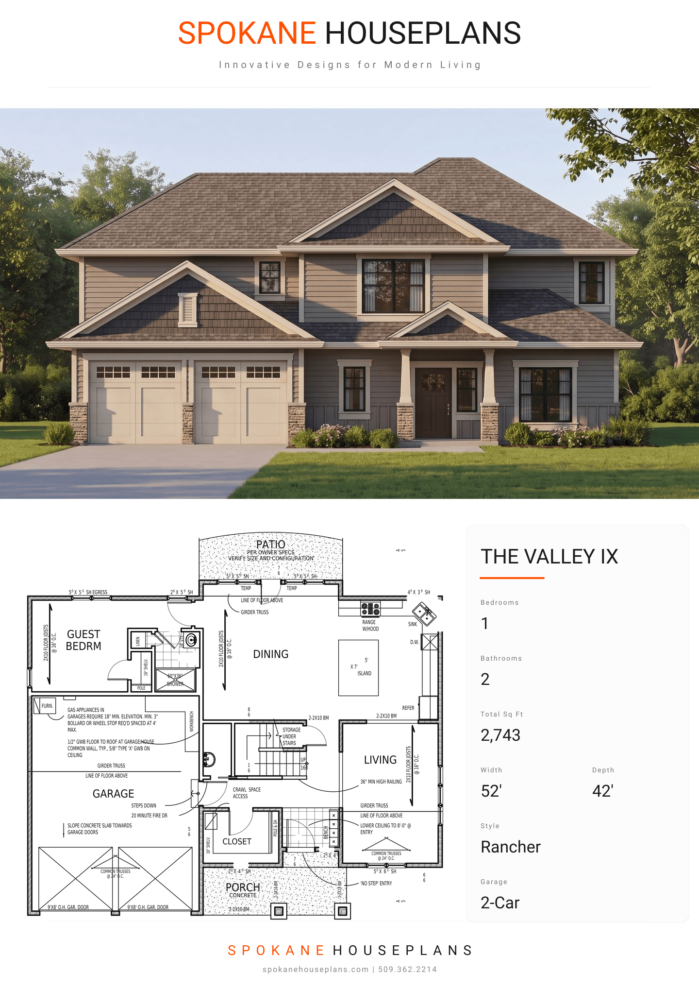 THE VALLEY IX plan flyer