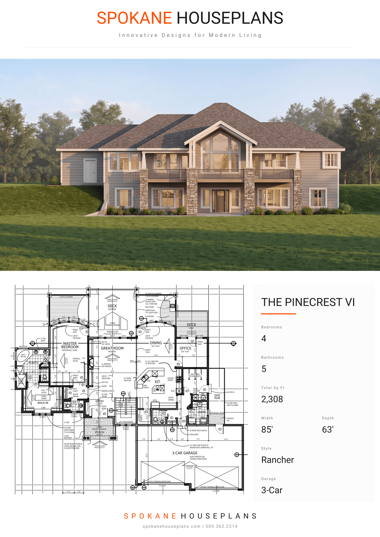 THE PINECREST VI plan flyer