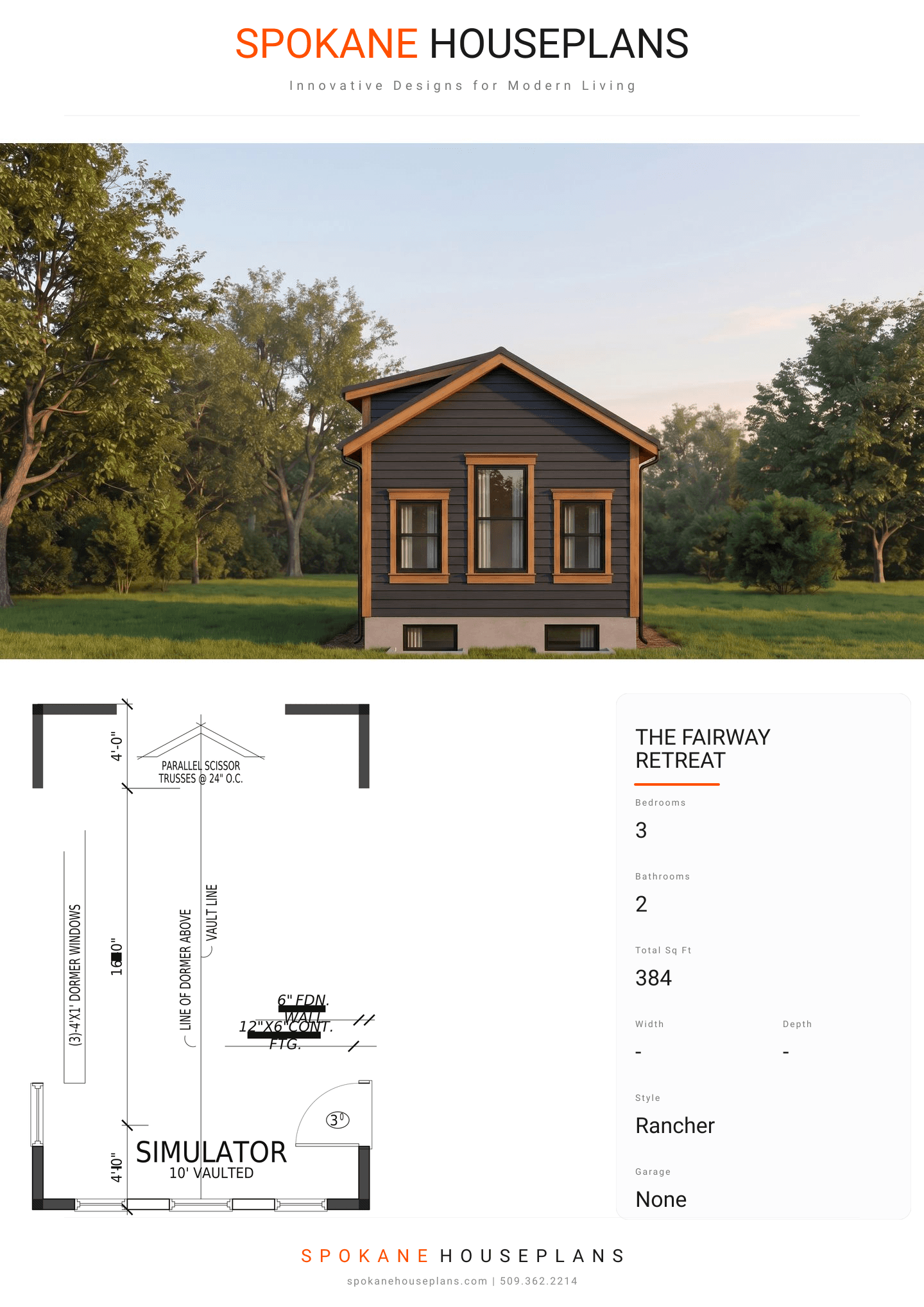 THE FAIRWAY RETREAT plan flyer