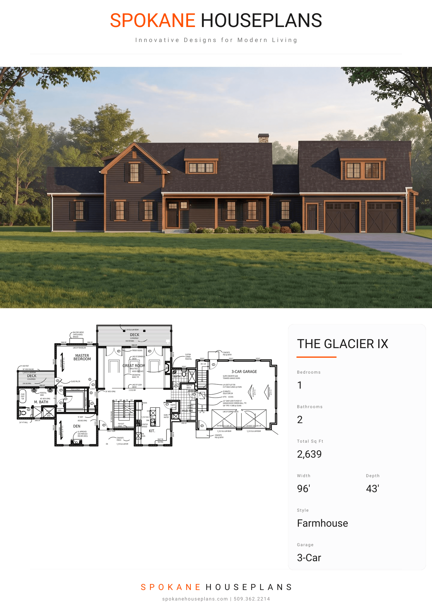 THE GLACIER IX plan flyer