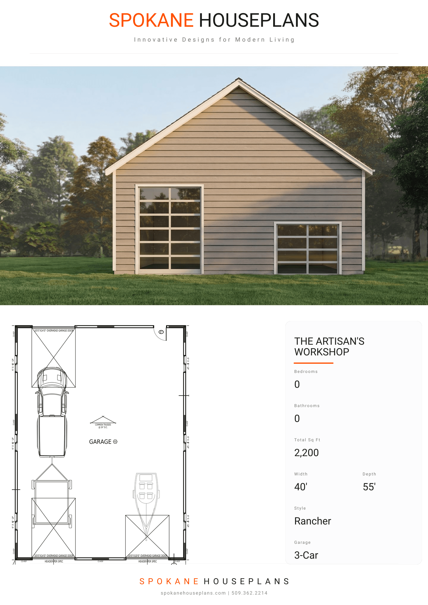 THE ARTISAN'S WORKSHOP plan flyer