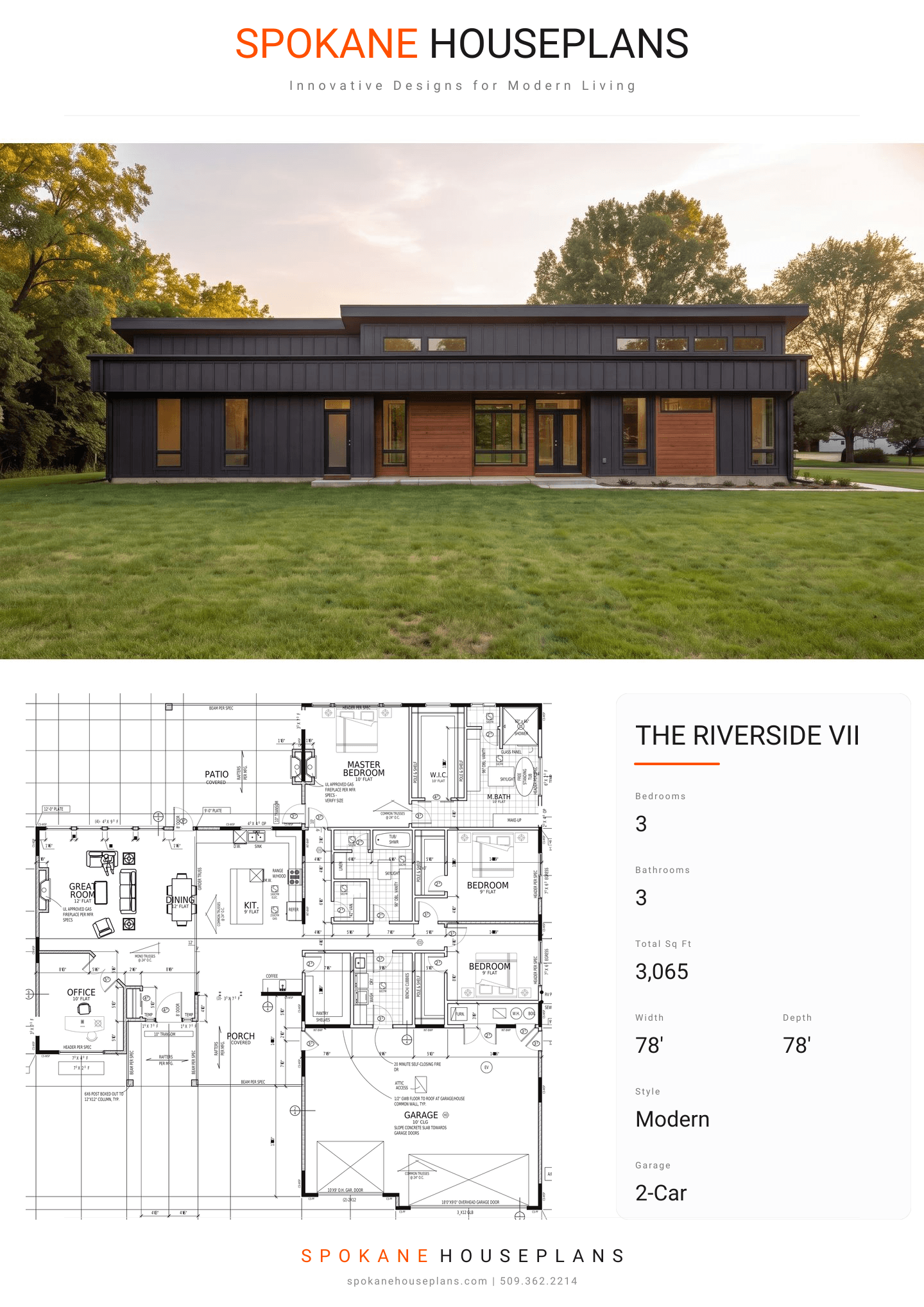 THE RIVERSIDE VII plan flyer