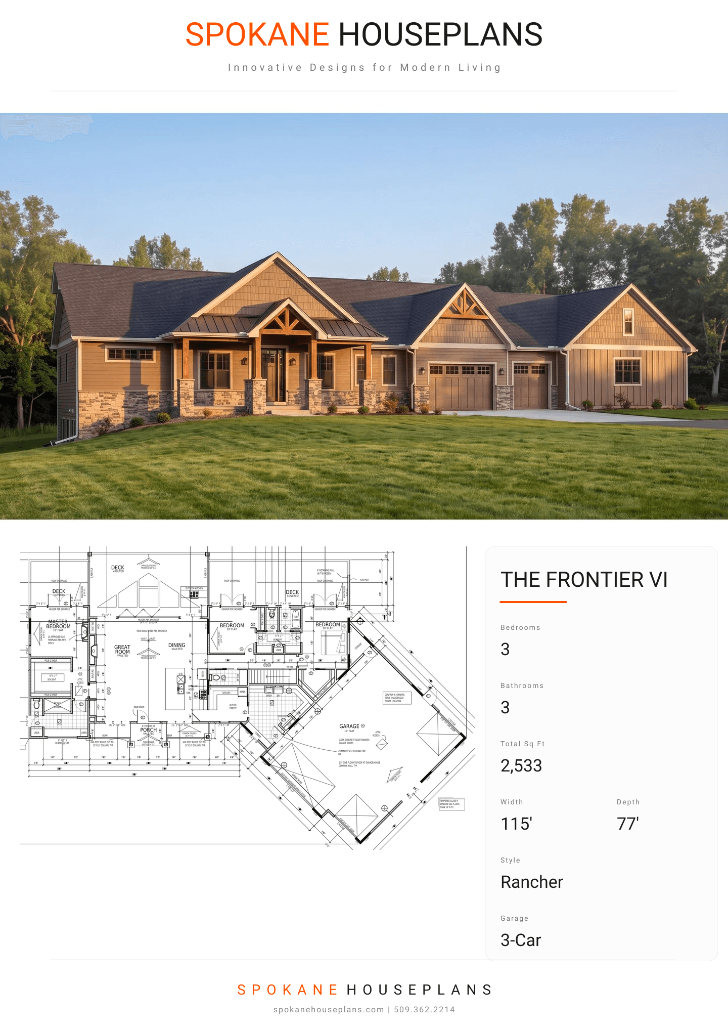THE FRONTIER VI plan flyer