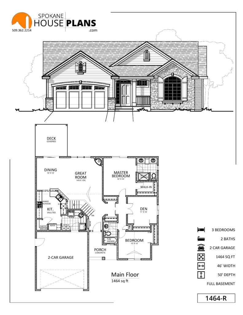 1464-R RANCHER plan flyer
