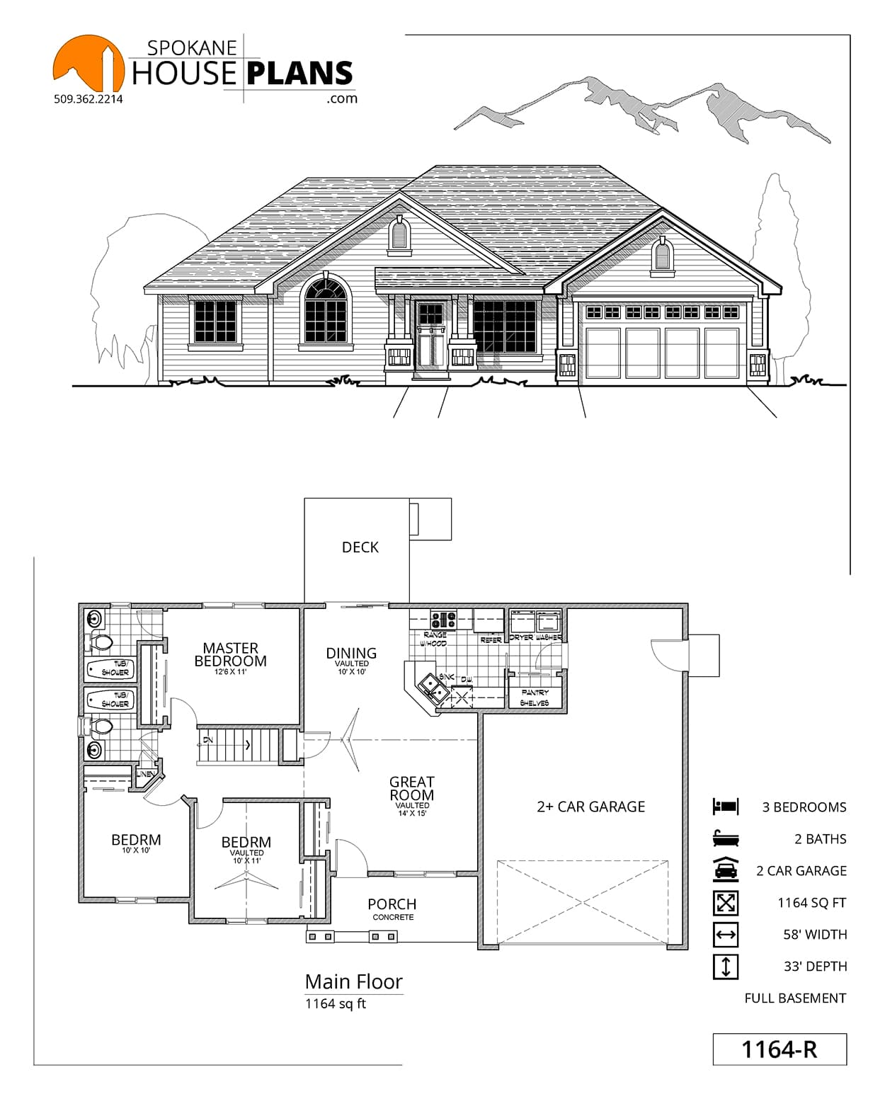 1164-R plan flyer