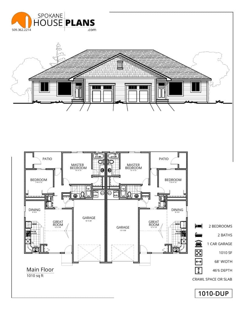 1010-R-DUPLEX plan flyer