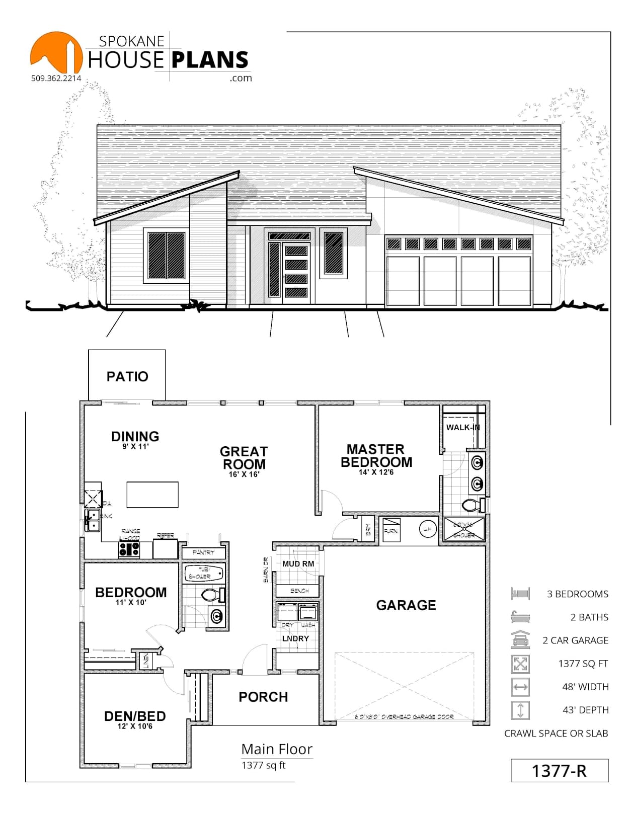 1377-R-MODERN plan flyer