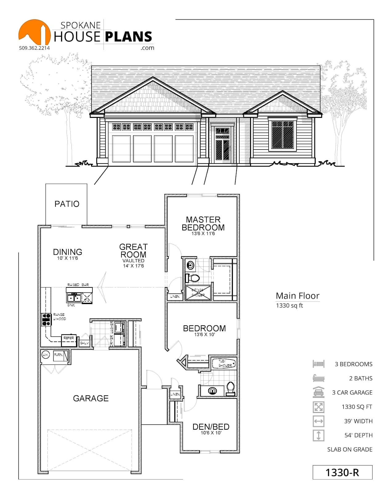 1330-R plan flyer